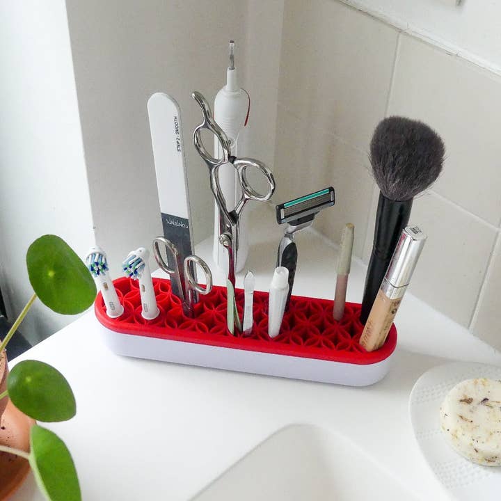 Madam Sew - Wholesale Craft Tool - Upstanding Tool Caddy Red - Sewing Tool Organizer3