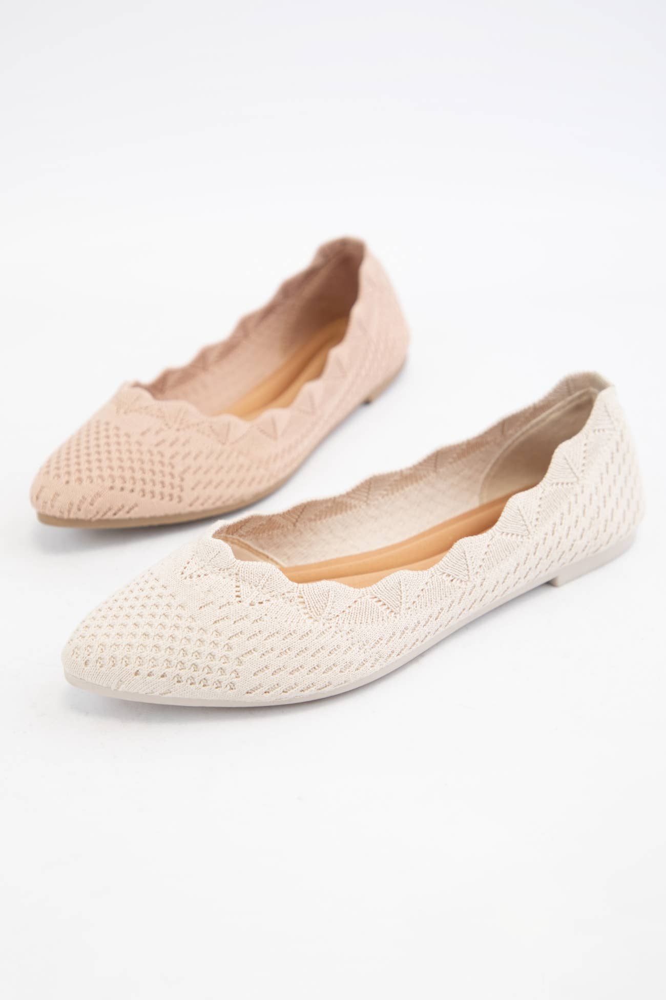 CCOCCI - Vendita all'ingrosso Ballerine - Donna - BALLETTINE IN TESSUTO LAVORATO A MAGLIA CON BORDO A CONCHIGLIA KOSTA6