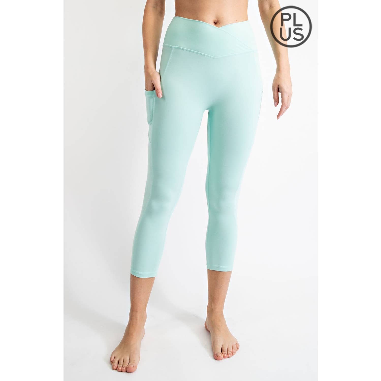 Rae Mode - Wholesale Athletic/Lounge Leggings - Women's - PLUS SIZE V WAIST CAPRI LENGTH LEGGINGS18