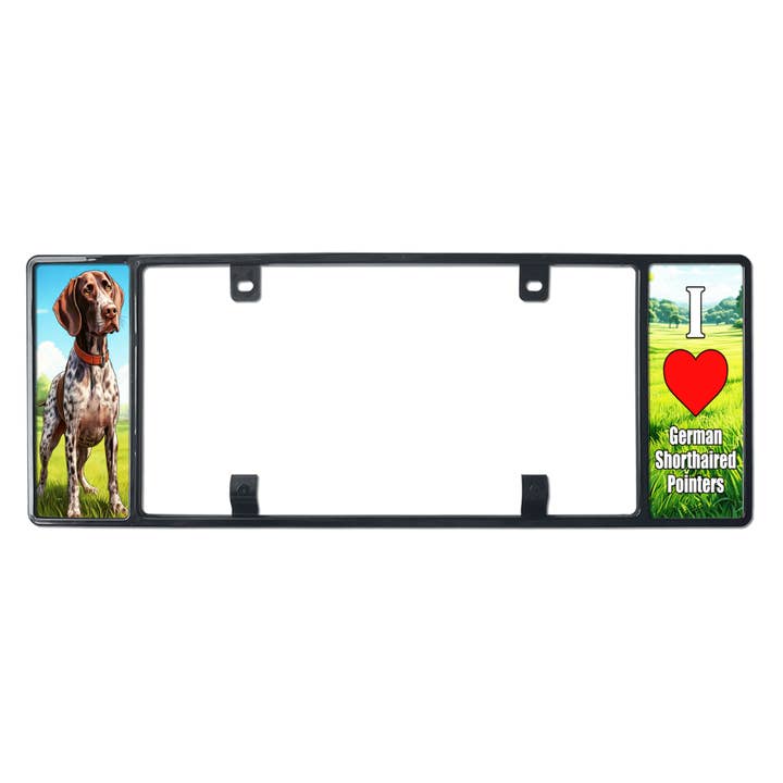 German-Shorthaired-Pointer-License-Plate-Frame for wholesale by My Proud Pet