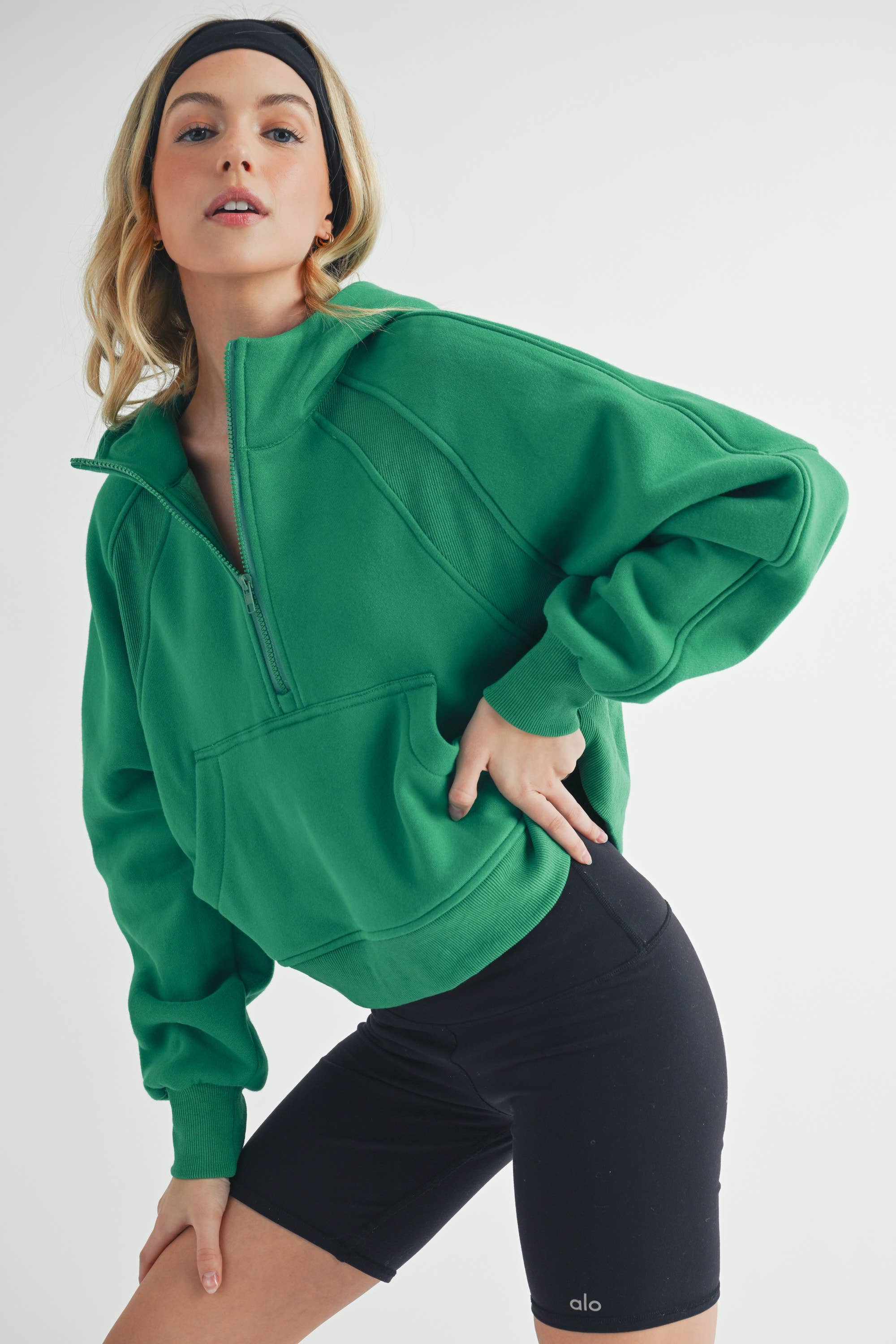 AEMI + CO - Vente Sweat à capuche – femme - Sweat à capuche demi-zippé Drea 946CK 617