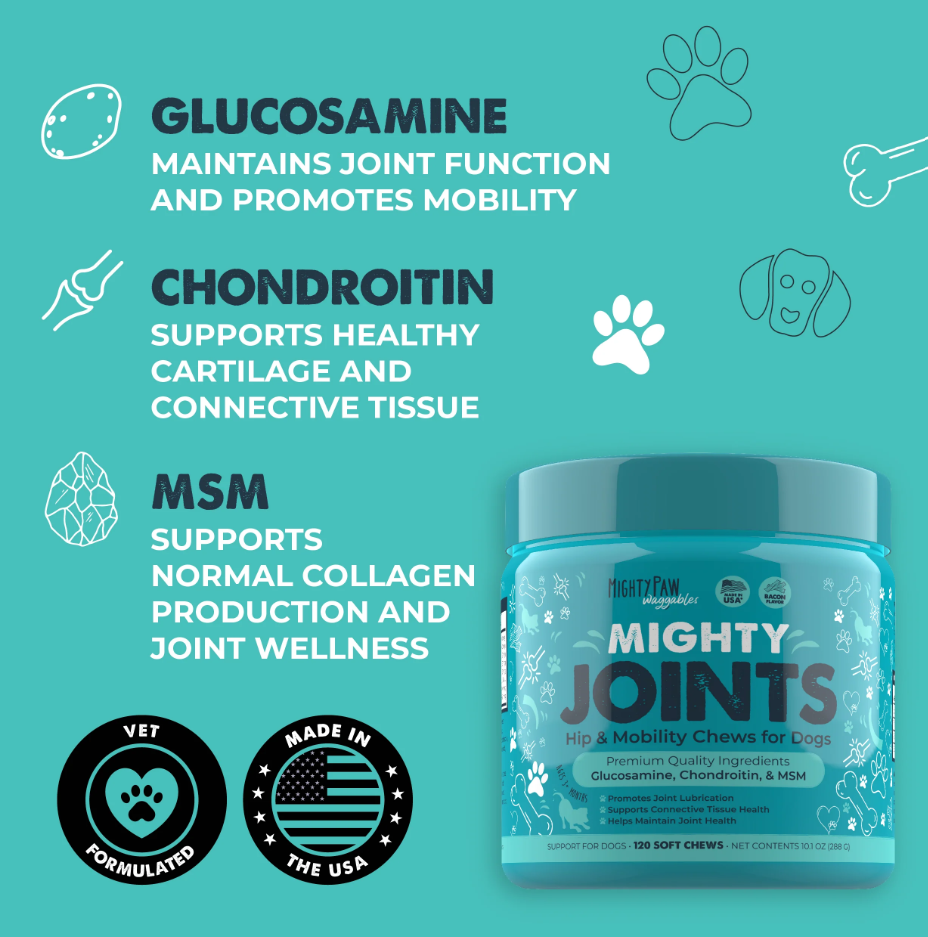 Mighty Paw - Wholesale Pet Supplement - Dog - Mighty Joints: Hip & Mobility Supplement4