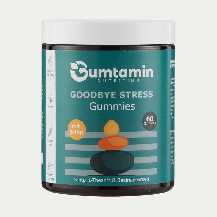 Addio caramelle gommose antistress con 5htp per la vendita all'ingrosso da parte di Gumtamin Nutrition