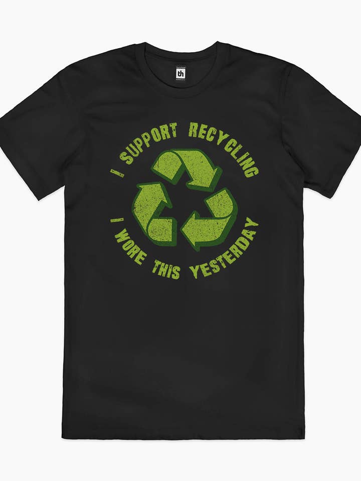 Threadheads - Wholesale Screen printed t-shirt – unisex - I Support Recycling T-Shirt6