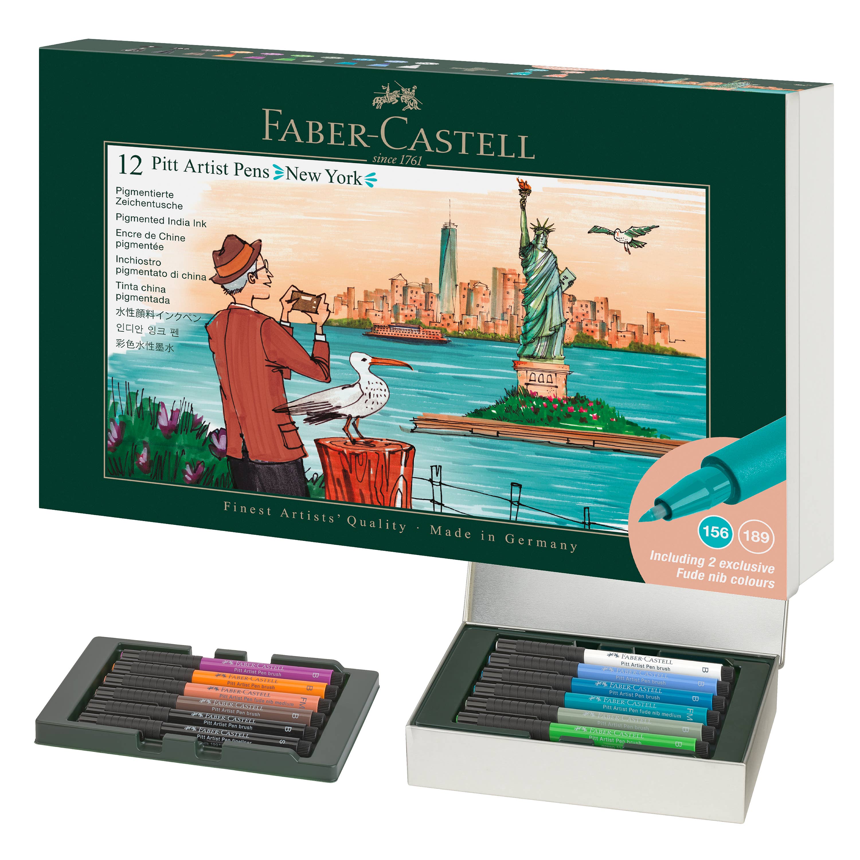 Faber-Castell / Creativity for Kids - Wholesale Art Set - Kids & Baby - 12 Ct Pitt Artist Pen Limited Edition City Set - New York0