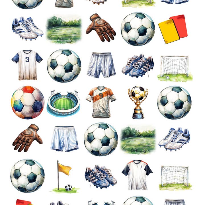 Sticker Varia - Wholesale Sticker - Kids & Baby - Sticker Sheet Soccer2