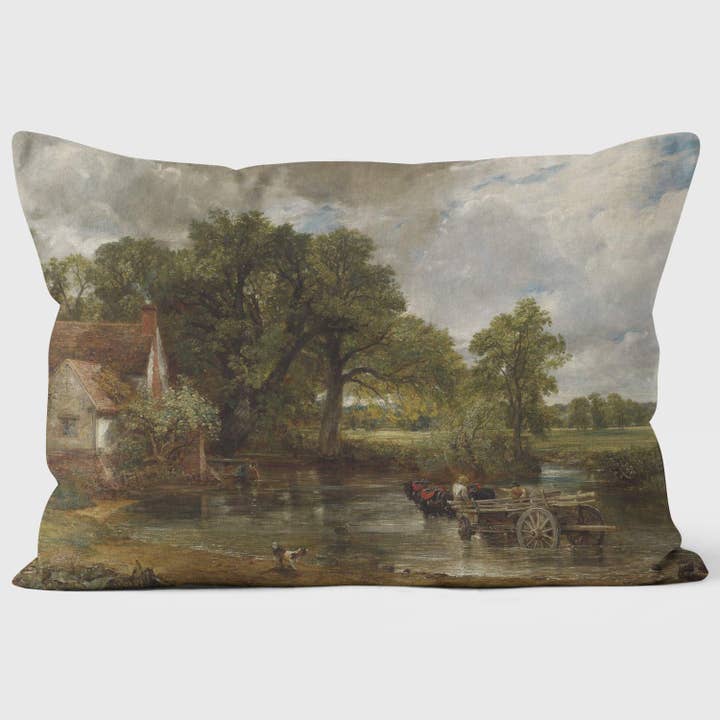 The Hay Wain - John Constable - National Gallery Cushion for wholesale by ART CUSHIONS