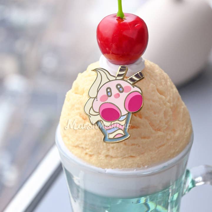 Marshmeollow - Wholesale Lapel pin/button - Sweet Kirby Enamel Pin 5