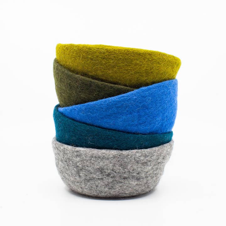Fibres of Life - Wool & Felt - Wholesale Decorative Plate/Dish/Bowl - Felt Bowl - Small | Wool Felt Bowl | Catchall Felt Decor25