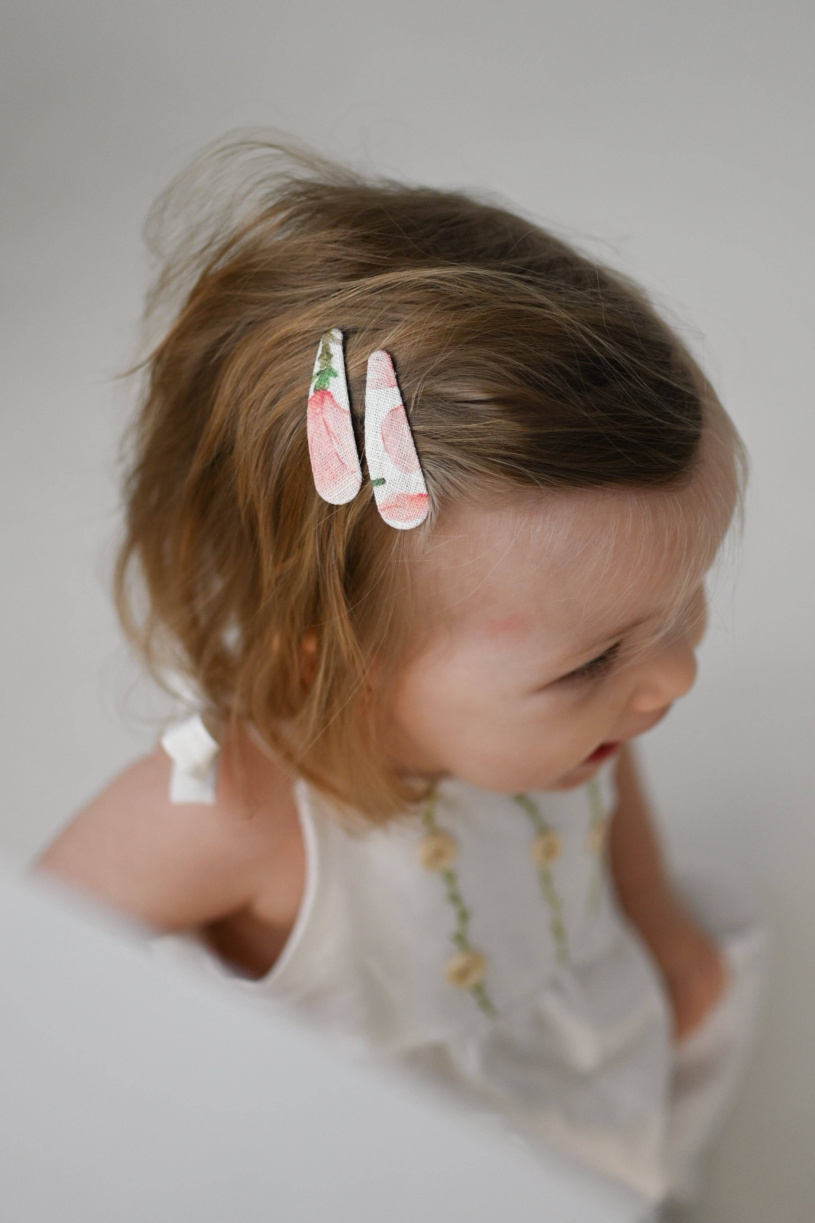 Lanika Atelier, Nika Korošec s.p. - Wholesale Hair Clip - Kids - Mini magnolia hair clips for babies first hair, soft clips1