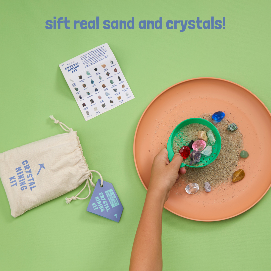 GeoCentral - Wholesale DIY Craft Kit - Kids - Crystal Mining Kit - Sift Real Sand and Crystals!2