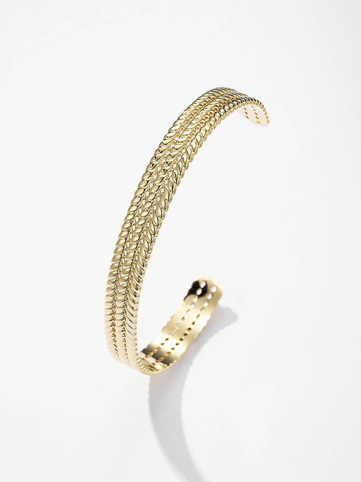 Stainless steel bangle 324AQ176 for wholesale by BYREN | ÉLINE L'ATELIER