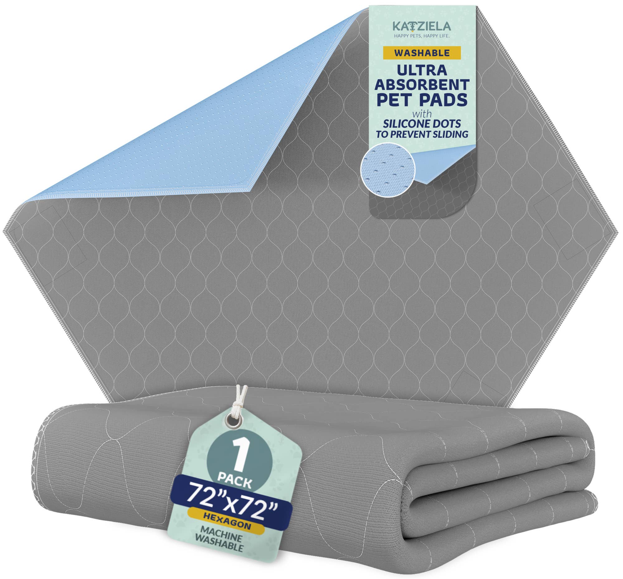 Katziela – wholesale Pet cleaning supplies – Katziela Quick-Drying Washable Pee Pads for Dogs Waterproof 15