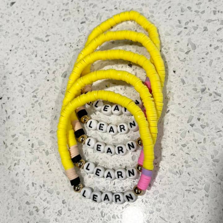 threefourteen - Wholesale Beaded Bracelet - LEARN Bracelet, Teacher Appreciation Gift, Back to School