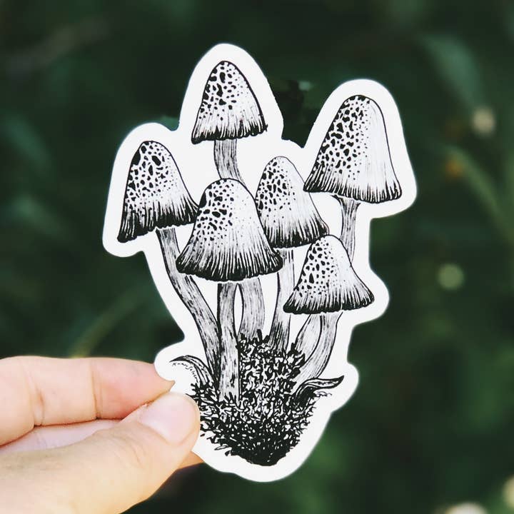 Mushroom II, waterdichte natuursticker voor wholesale door Kaari & Co.