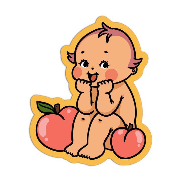 Retro Babies Vinyl Waterproof Stickers for wholesale by Girls Printing House