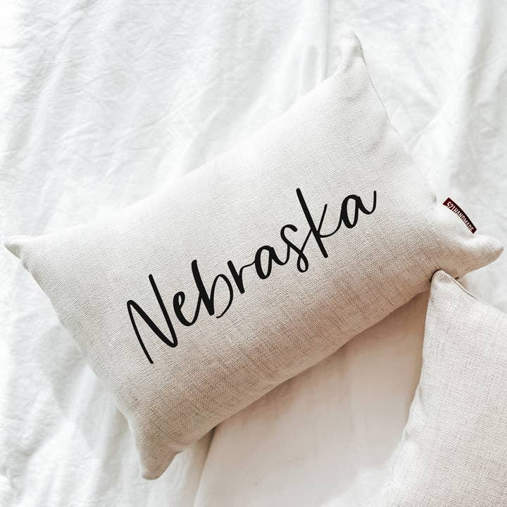 Nebraska State Pillow for wholesale by 521handmade