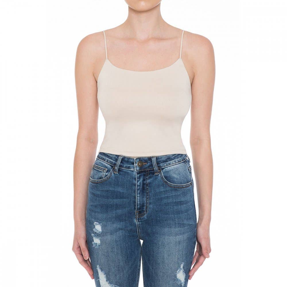 Paperdoll - Wholesale Camisole - Women's - SKINNY CAMI STRAP CROP TOP7