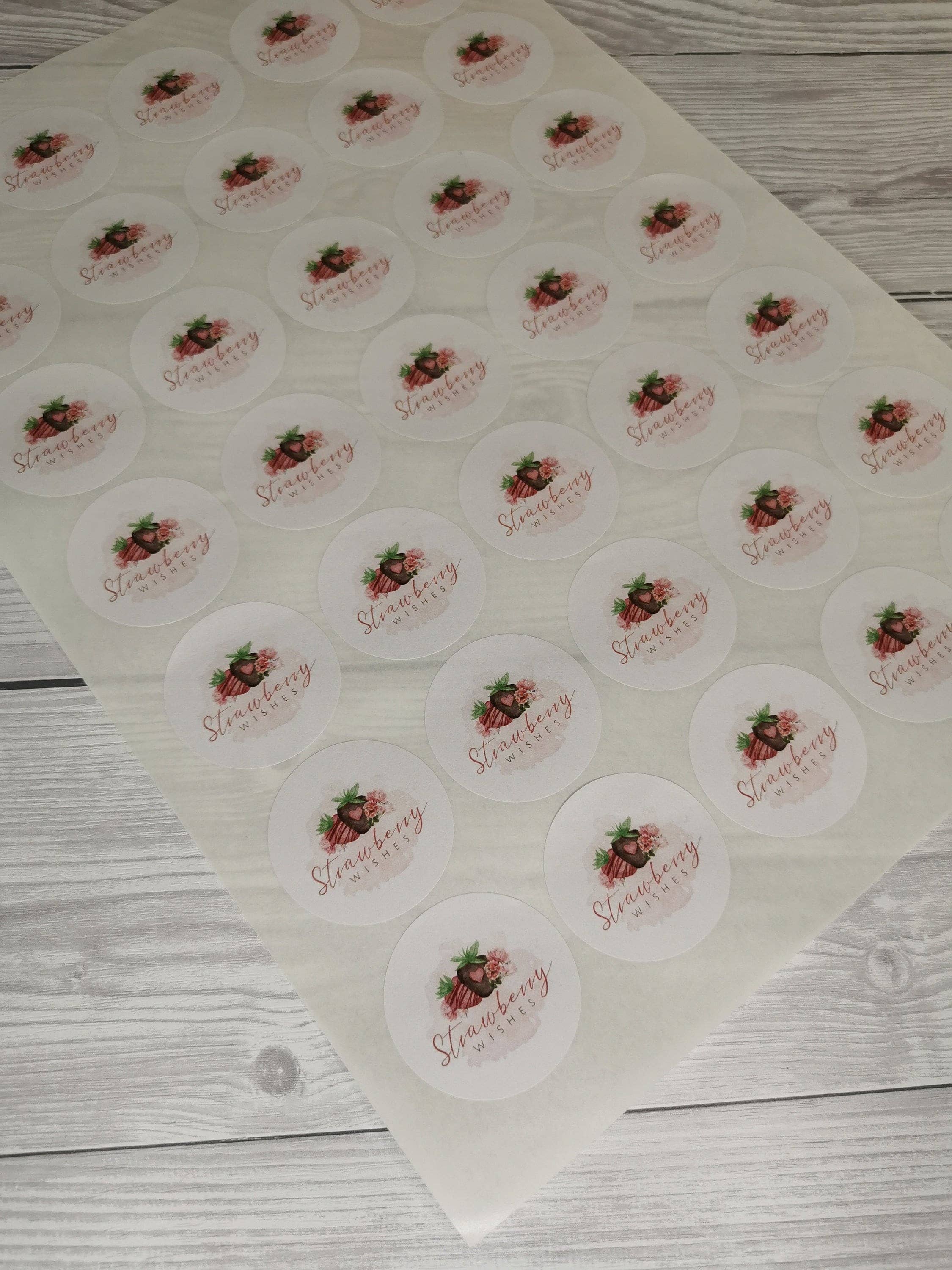 SR Creative Studio – wholesale Sticker – 37mm Round Matte Personalised Logo Stickers on A4 Sheets6