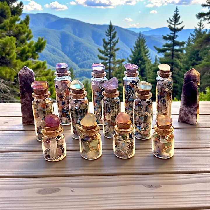 Happy Happy FAB Mix Intention Jar - 3 Sizes -Gold or Silver for wholesale by Funky Aura Boutique