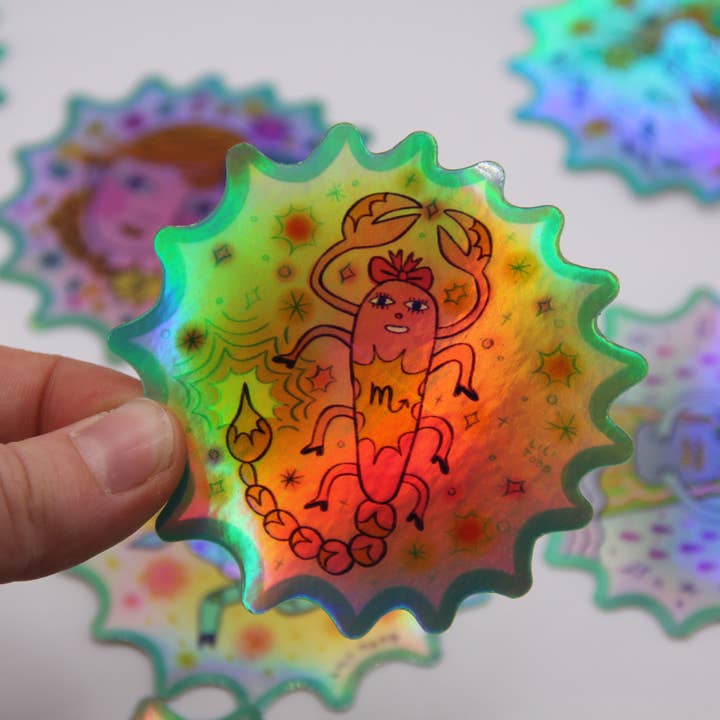 Lili Todd Art – wholesale Sticker – Scorpio Zodiac Sign Vinyl Sticker1