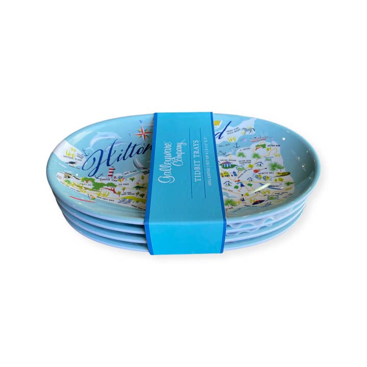 Galleyware - Wholesale Decorative Tray - Hilton Head 8.5" Tidbit Tray