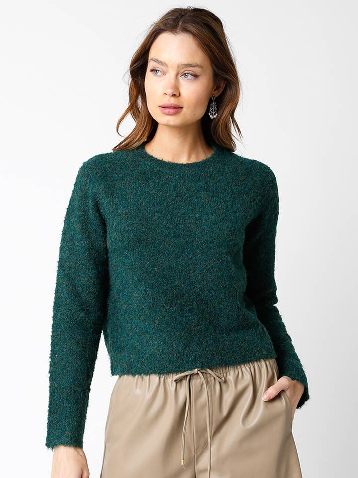 Olivaceous – wholesale Knitted jumper – Women′s – Everly Sweater8