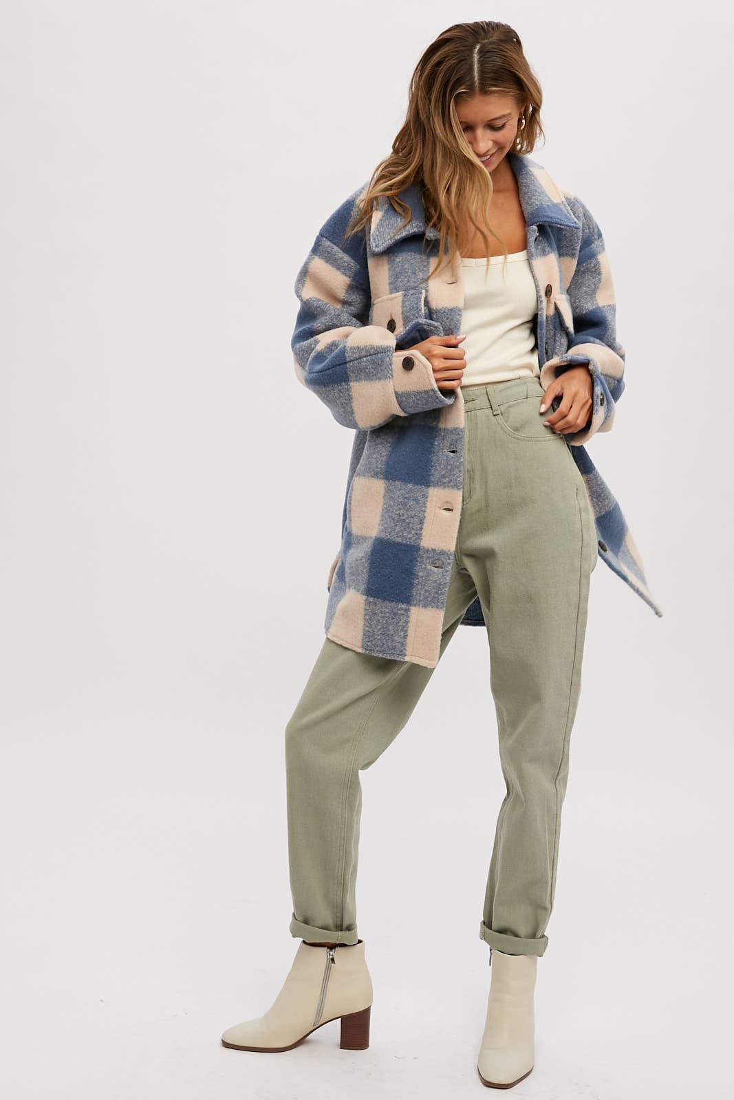 Bluivy – wholesale Rock - Dam – BORSTAD RUTIG ÖVERDIMENSIONERAD KAPPA19