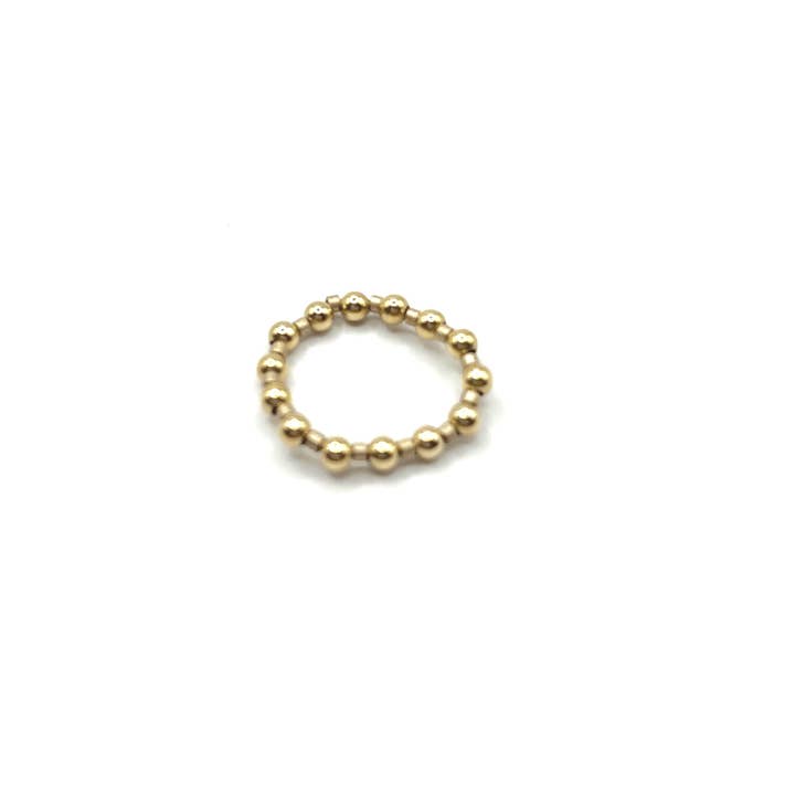 3mm Waterproof Stretch Ring Color Crush Newport GOLDEN & Gold Filled for wholesale by erin gray