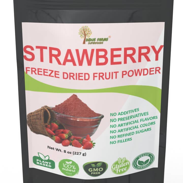indus farms superfoods - Wholesale Protein/Superfood Powder - Indus Farms Freeze Dried Strawberry Fruit Powder, 100% Pure