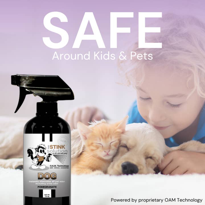 The Stink Solution - Wholesale Pet deodorising spray - Dog Odor Eliminating Spray - Pomegranate 4 oz5