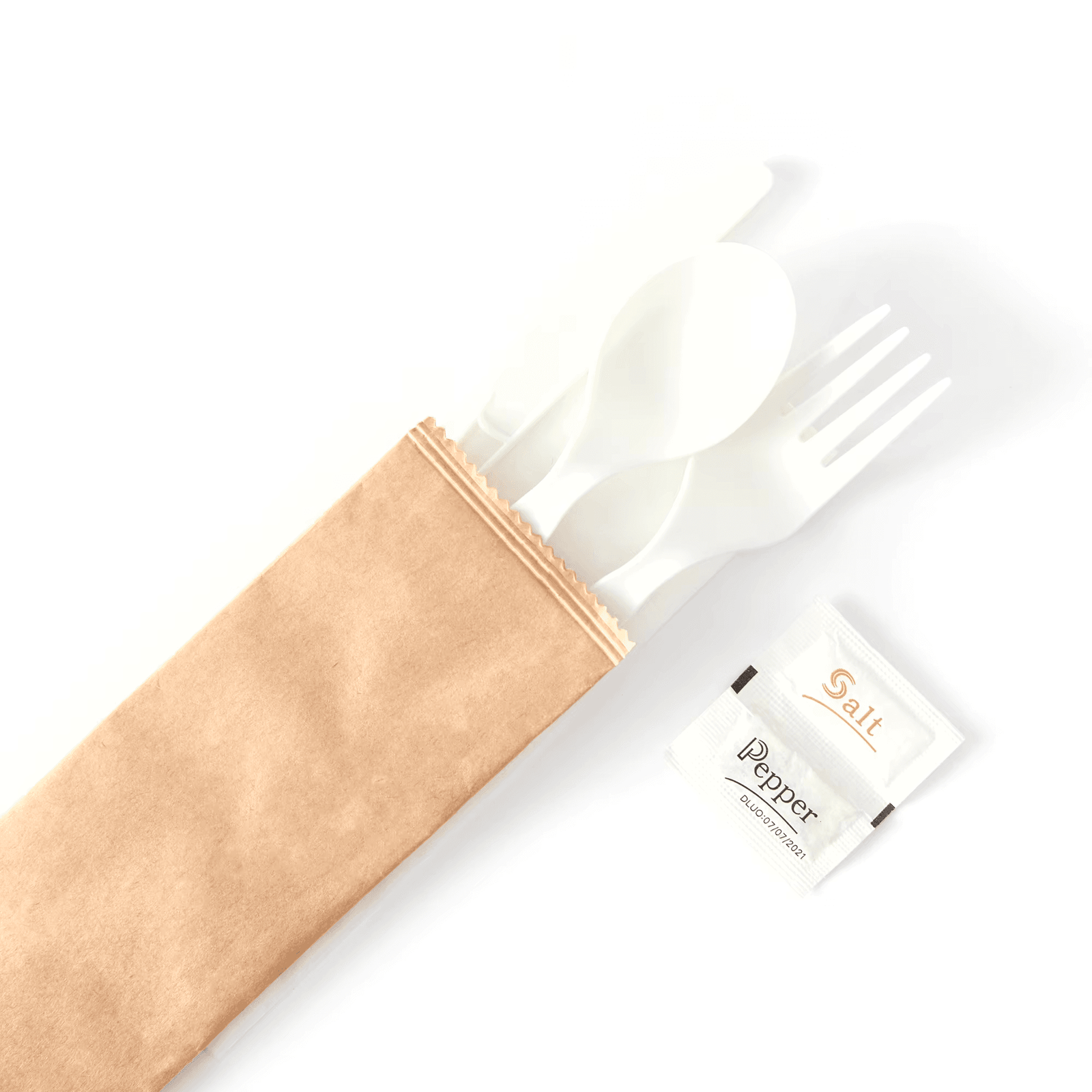 Clene Pack - Wholesale Assorted Cutlery Set - CLENE PACK 100% Compostable PLA Cutlery 6