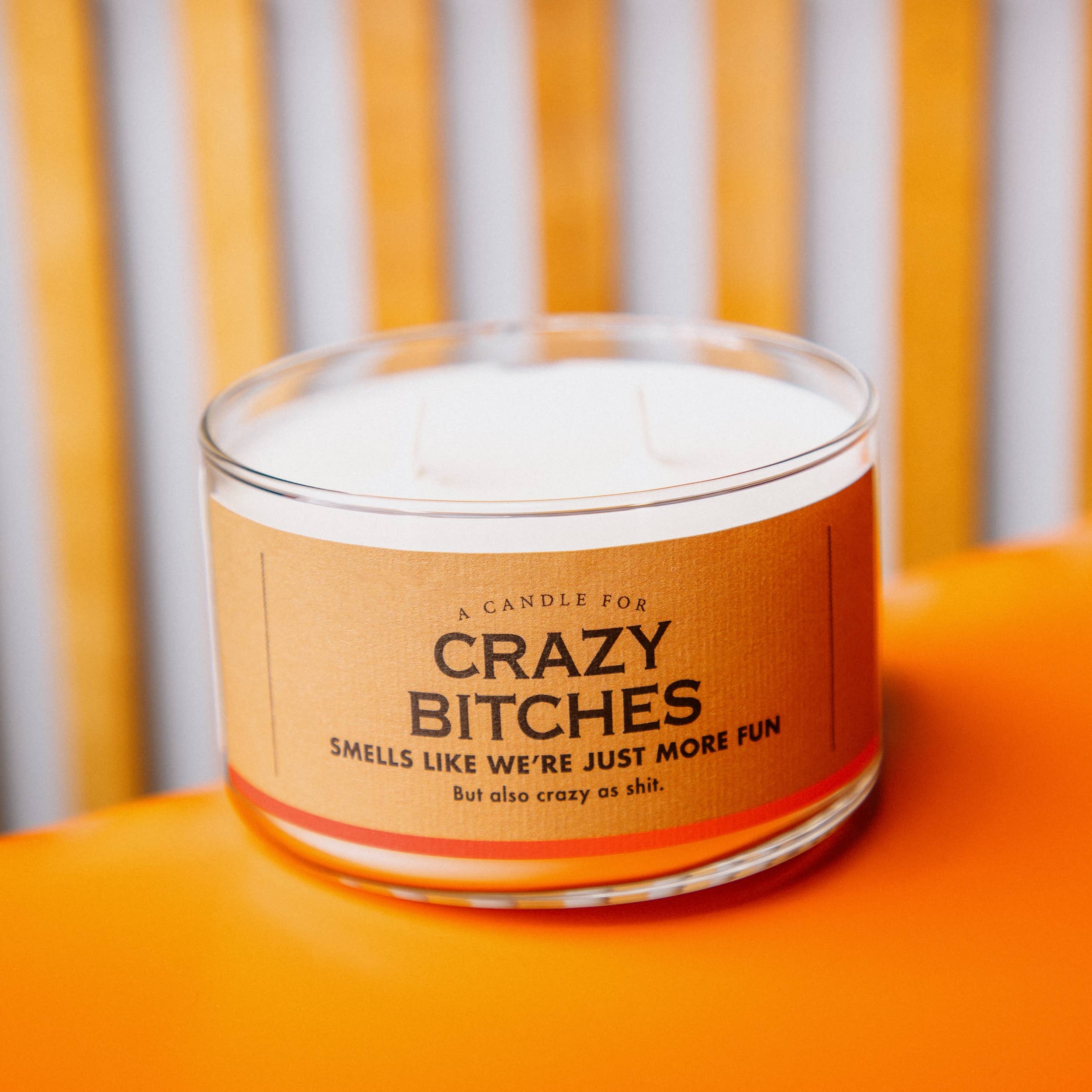 Whiskey River Soap Co. - Wholesale Jar/Filled Candle - A Candle for Crazy Bitches | Funny Candle2