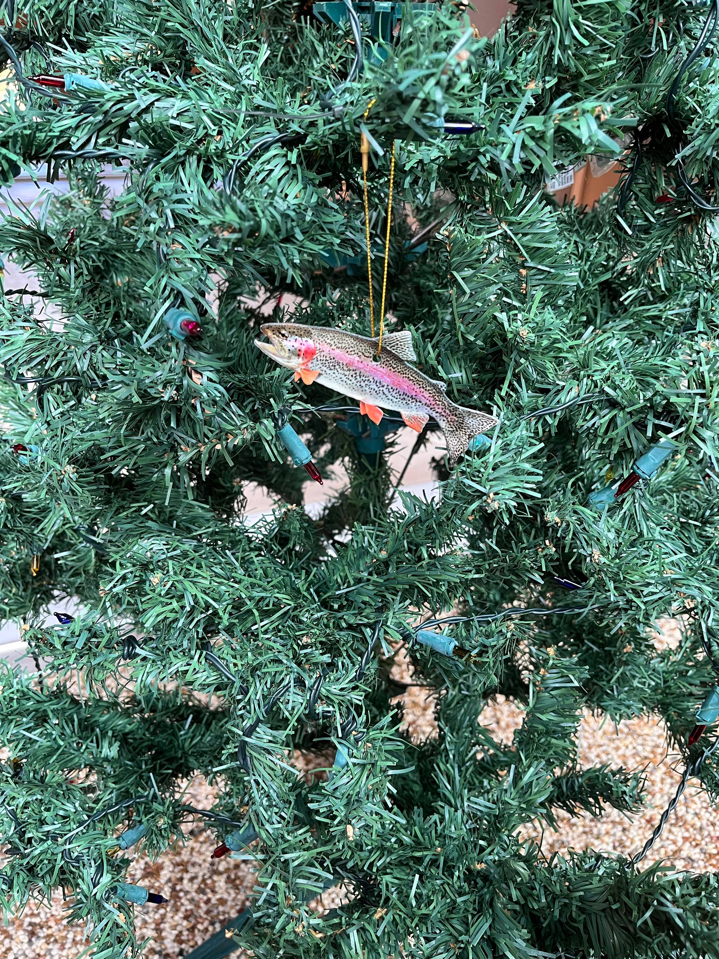 Reelistic Replicas - Wholesale Ornament - Rainbow Trout Fish Ornament, Christmas Fishing Ornament3