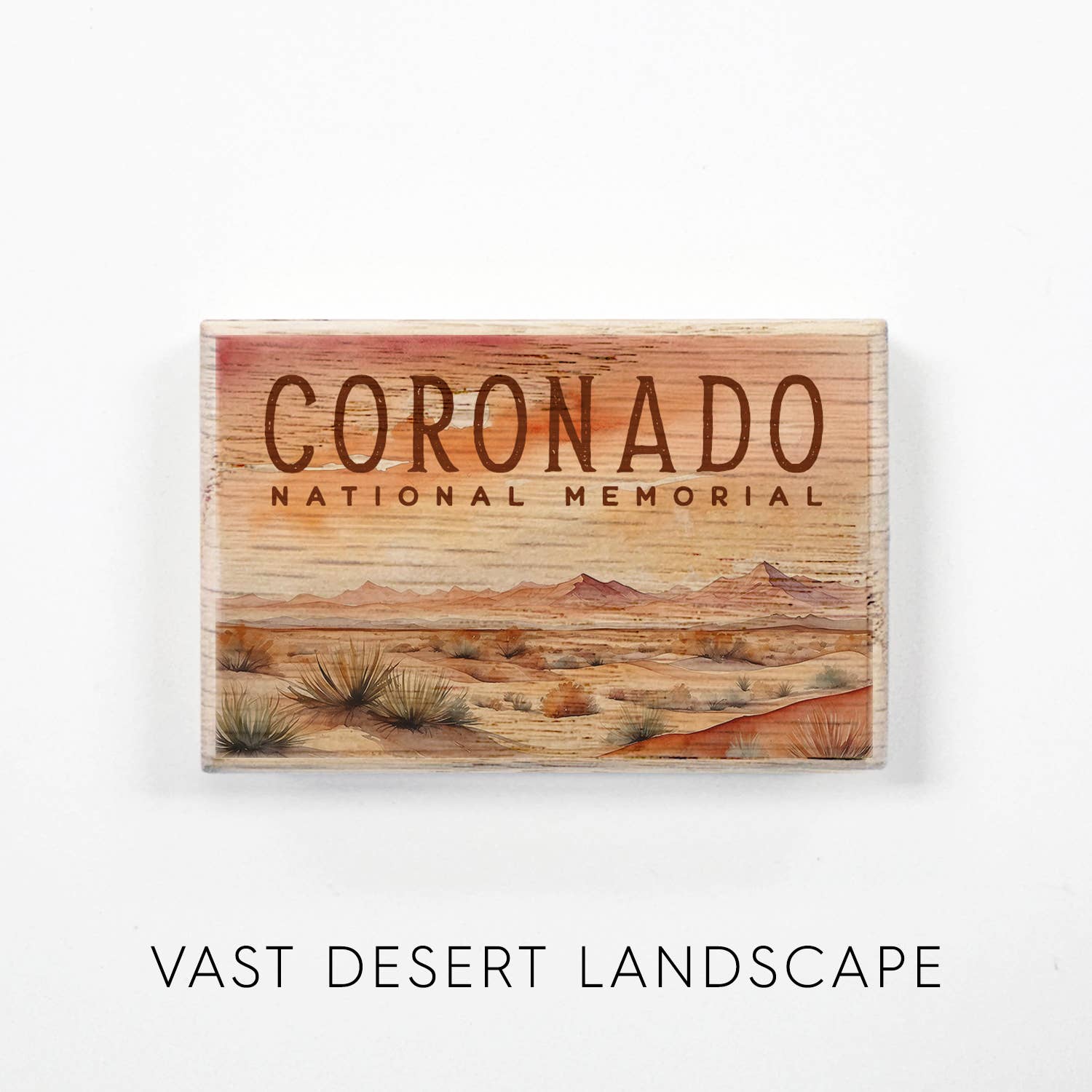 Hangout Home - Wholesale Magnet - Desert Watercolor Wood Magnets - Souvenir Fridge Magnets5