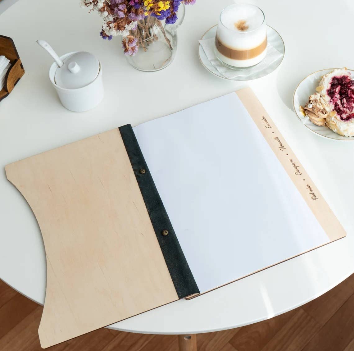 Pikore - Wholesale Klembord - Houten menumap, hoes voor drankenmenu0