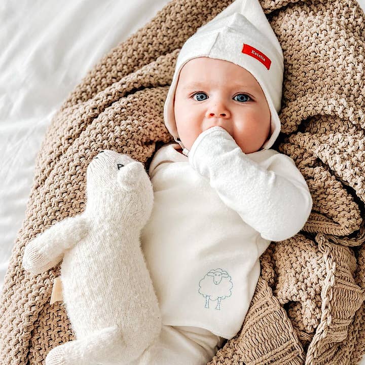 Estella - Wholesale Newborn/knit hat – Baby - Organic Tassel Cherub Baby Hat - Spring & Summer Baby Clothes1