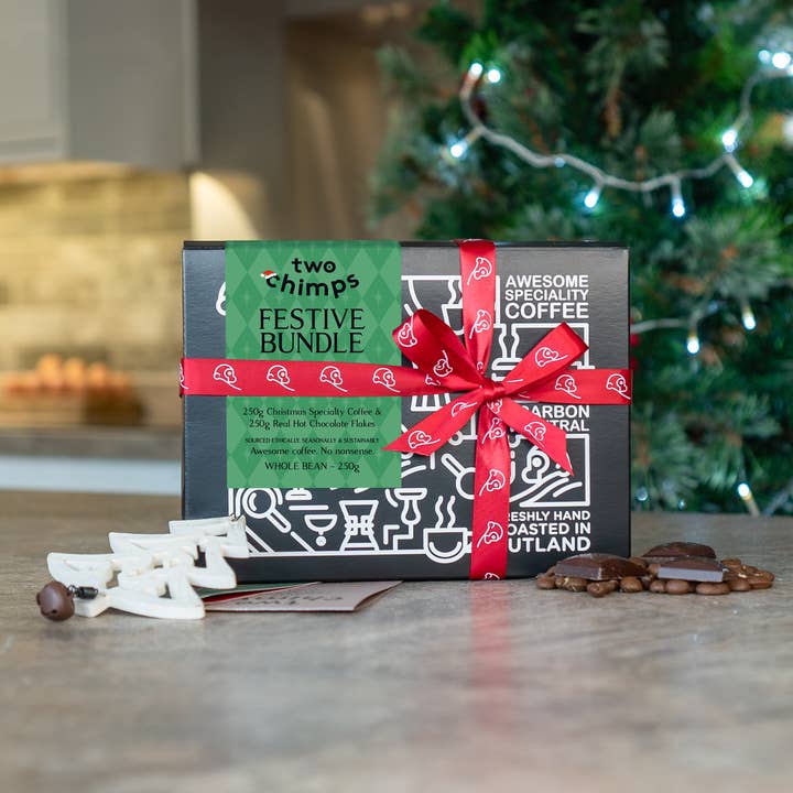 Festive Bundle – 250g of Christmas Coffee & Hot Chocolate for wholesale by Two Chimps Coffee