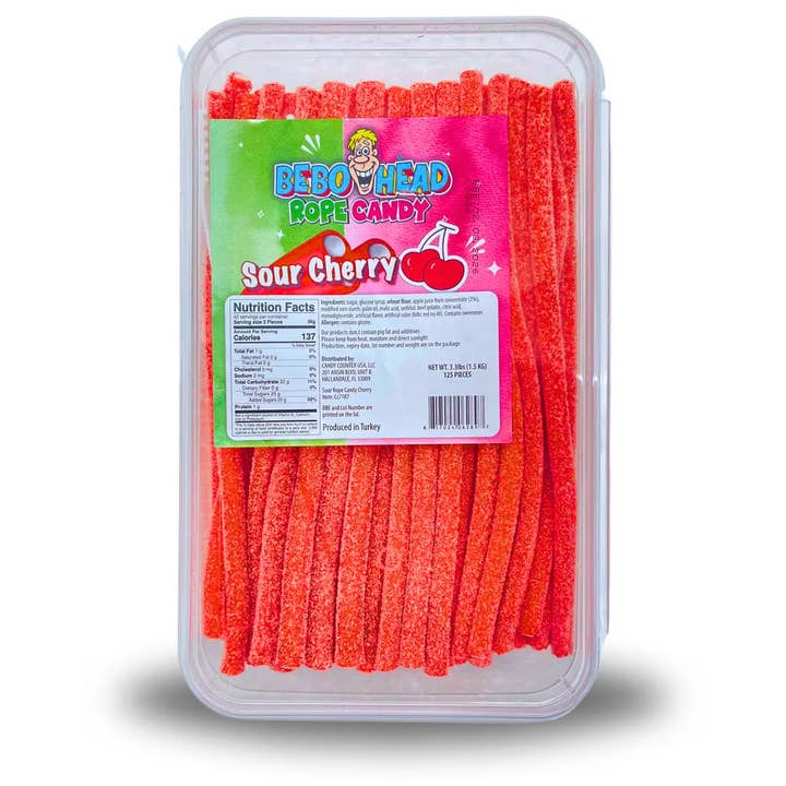 Trend Zone - Wholesale Hard Candy - Bulk Candy Ropes - Sour Cherry