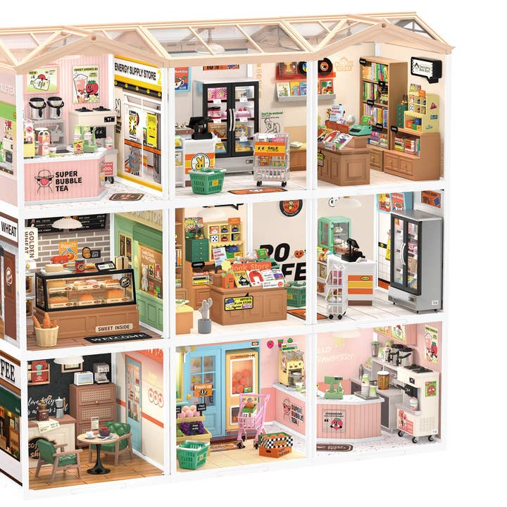 Robotime - Wholesale DIY Craft Kit - Rolife DIY miniature house DWP05 Dust-proof door B