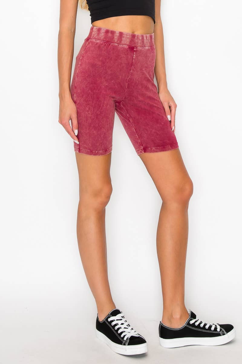 J.Her – Großhandel Sport-Shorts – Damen – Mineral Washed Steady Bikershorts HP50381