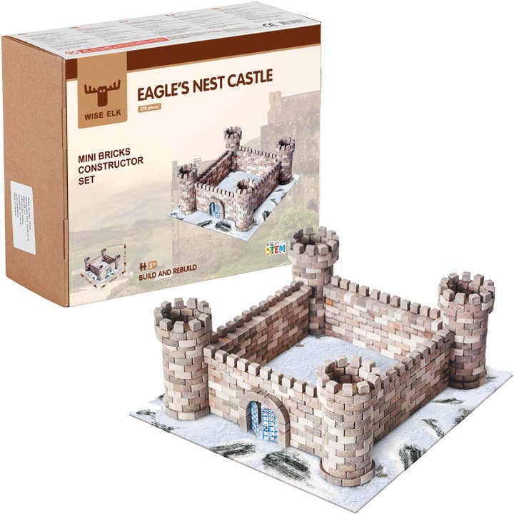 Fainotoys – Engroshandel Byggesæt - Børn – Mini Mursten Byggeri Sæt - Eagle's Nest Slot