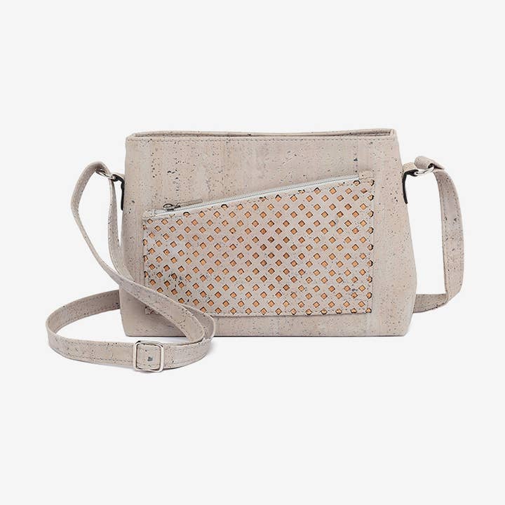 Sac à bandoulière avec liège gris laser pour la vente par Artelusa