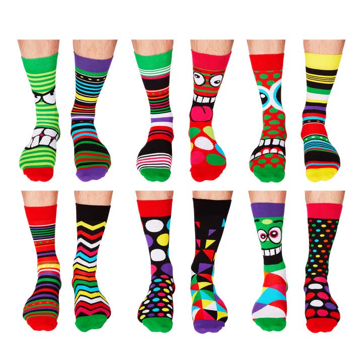 Sock Academy - Vendita all'ingrosso Calzini - Uomo - Calendario dell'Avvento natalizio di 12 giorni da uomo | United Oddsocks3