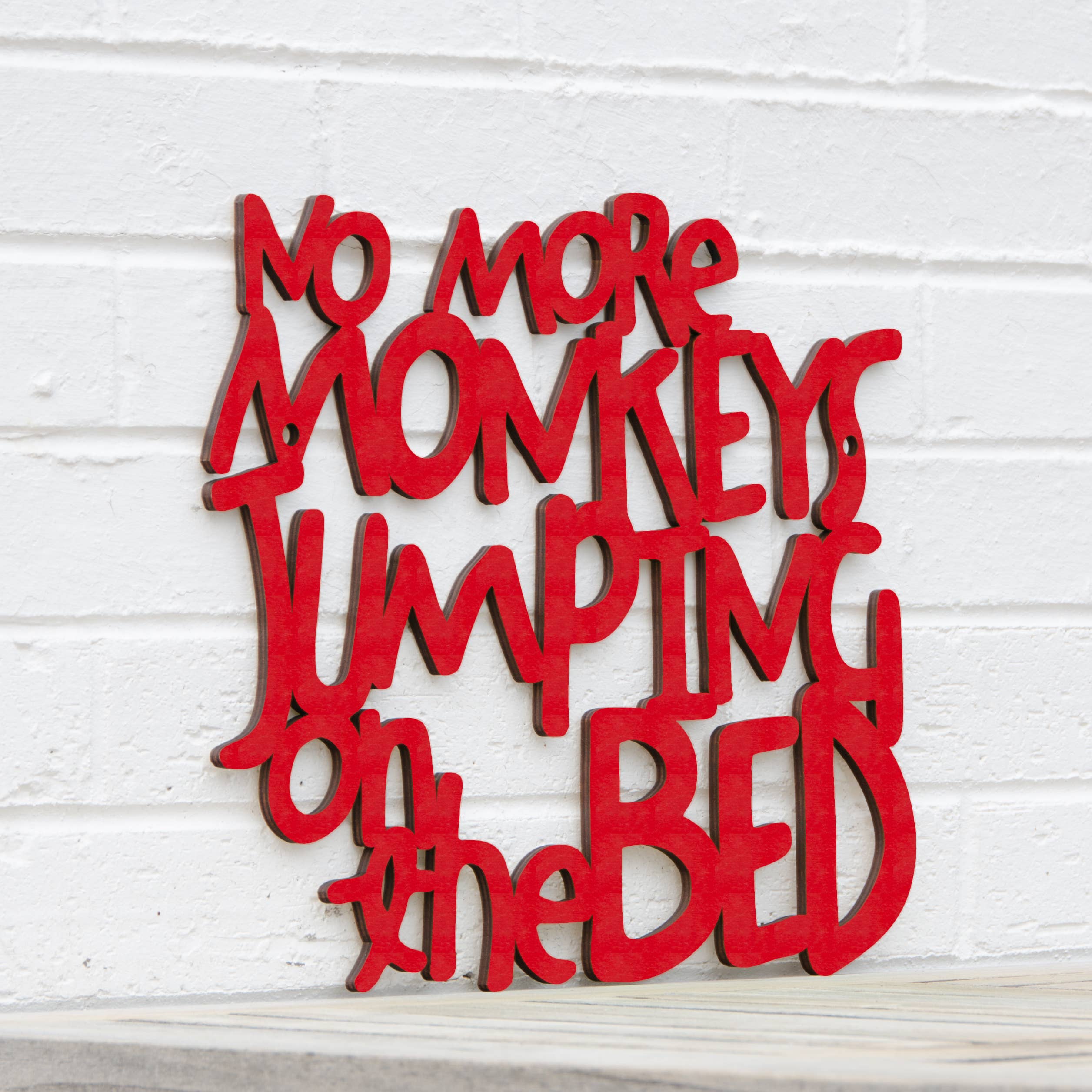 Spunky Fluff - Wholesale Wall Decor - Kids & Baby - No More Monkeys Jumping On The Bed, Kids Playroom Wall Art20