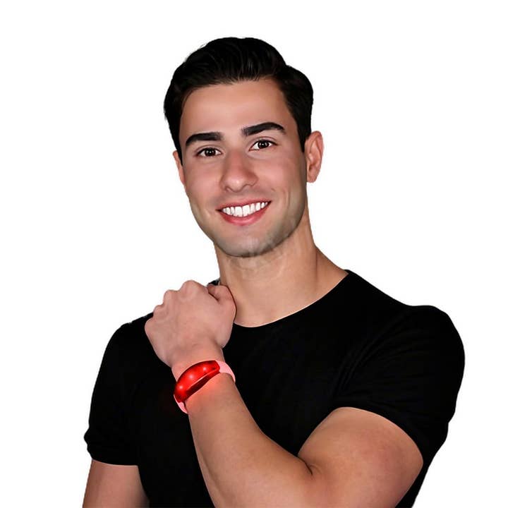 Blinkee.com, LLC - Wholesale Bangle bracelet - Rubber Frosted Red Bracelet3