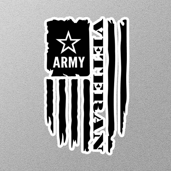 American Veteran Army Sticker for wholesale by GraffMerch.com