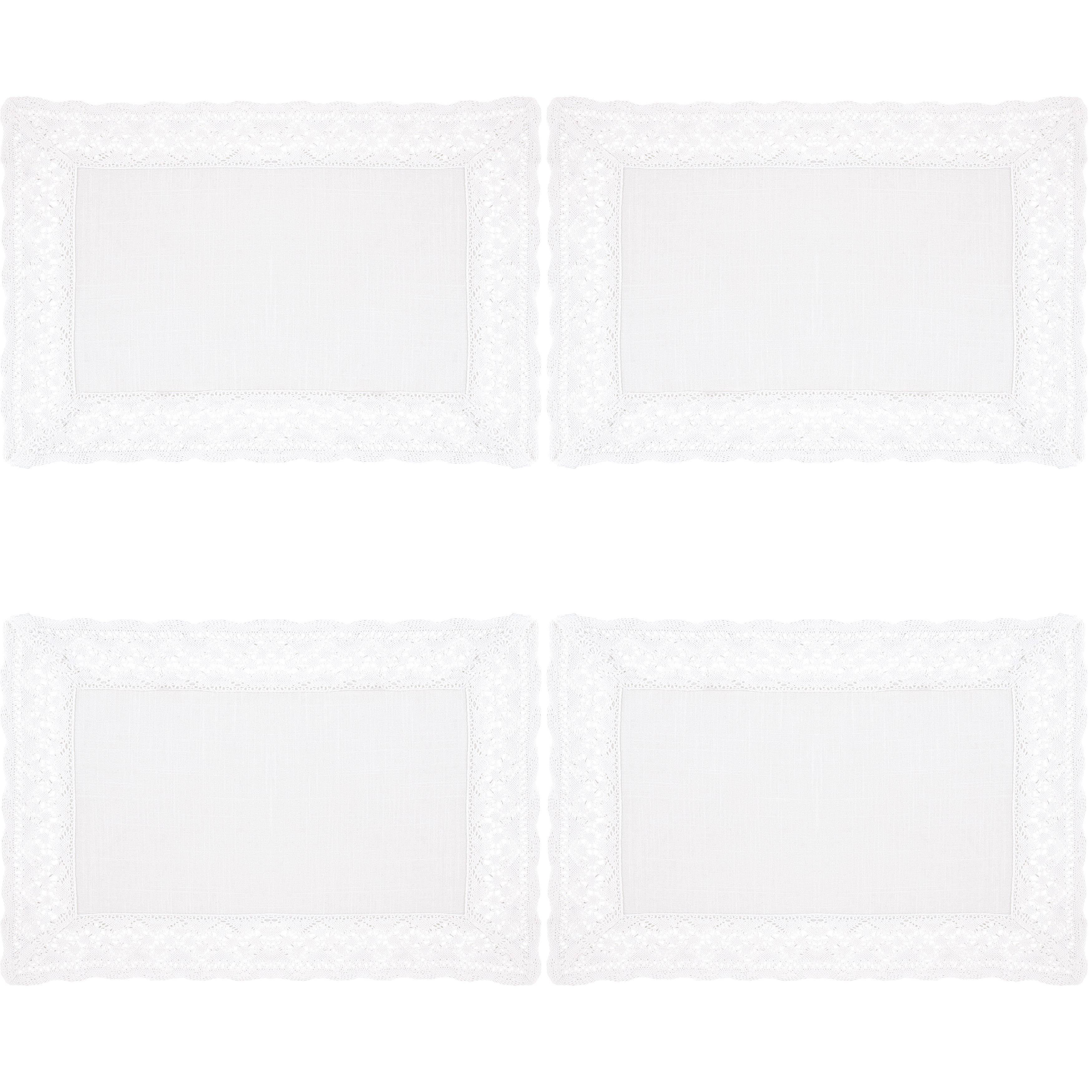 White Lace Border Placemat for wholesale on Faire3