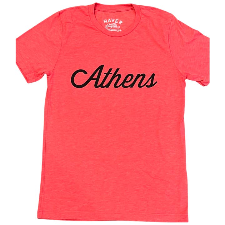 ATHENS TEE - RED for wholesale by Haver Supply
