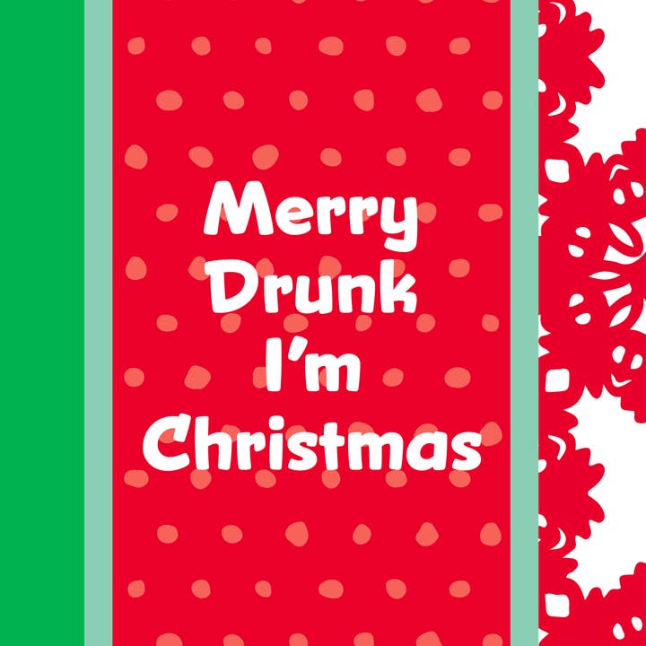 Drinks on Me - Wholesale Tea Towel - TOWEL Xmas Merry Drunk | Funny Towel Gift| Kitchen Décor
1